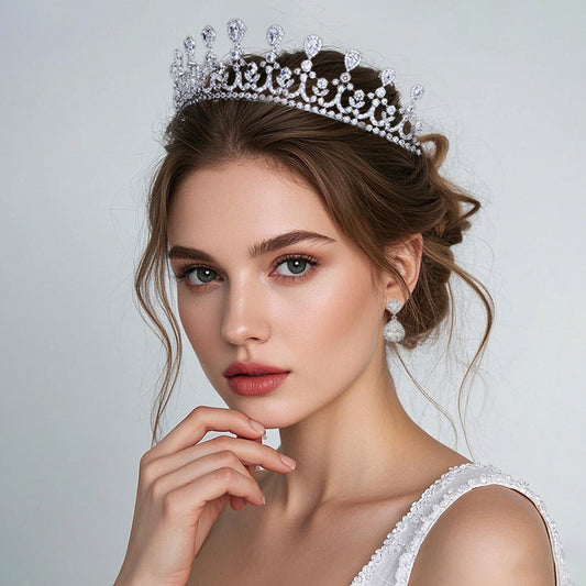 Royal Zircon Wedding Crown Birthday Hair Accessories Tiara