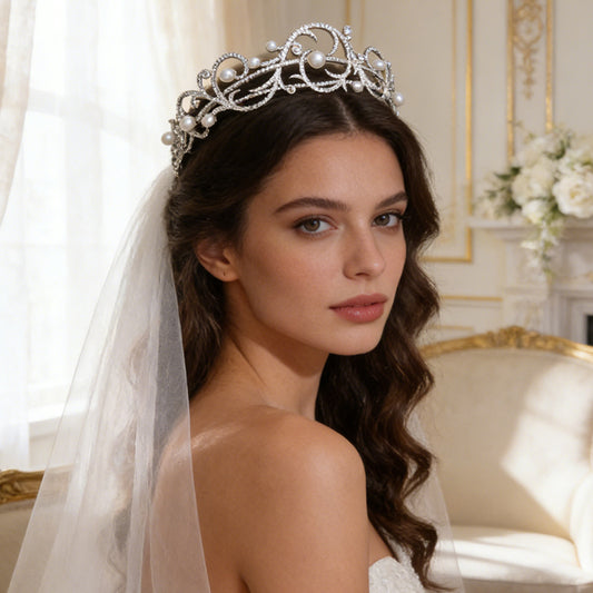 AAA Cubic Zircon Wedding Photo Shooting Zircon Evening Dress Head Accessories