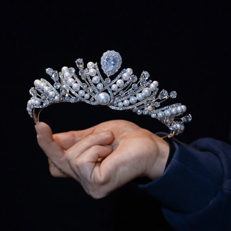 Wedding Crown with Rhinestone for Birthday Coming of Age Party
