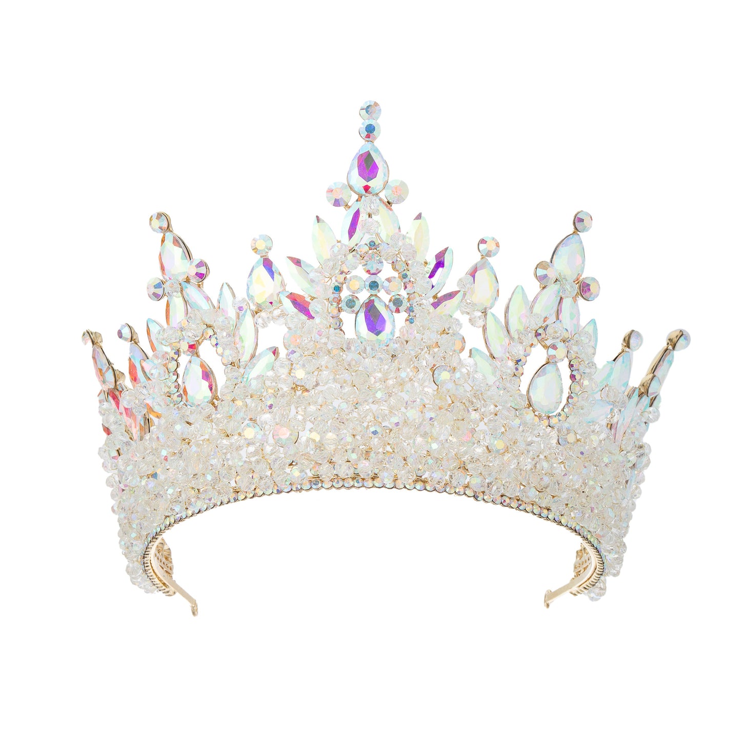 Quinceanera Party Prom Wedding Crystal Colorful Crowns