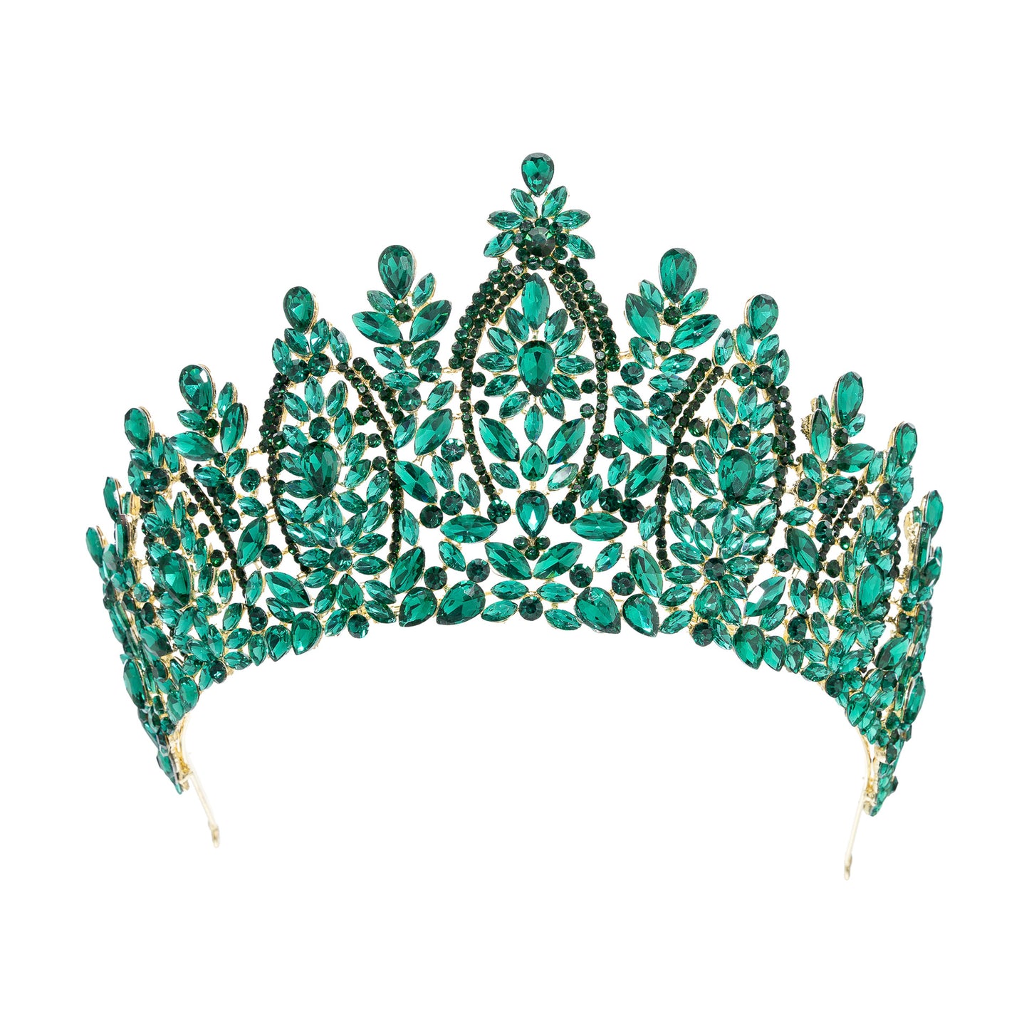 Vintage Rhinestone Crown Tiara Wedding Hair Accessories Princess Head Jewelry