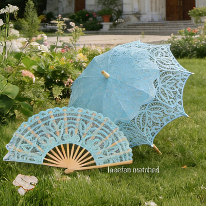 Embroidery Lace Parasols | Elegant Sun Protection for Weddings, Tea Parties & Stylish Strolls