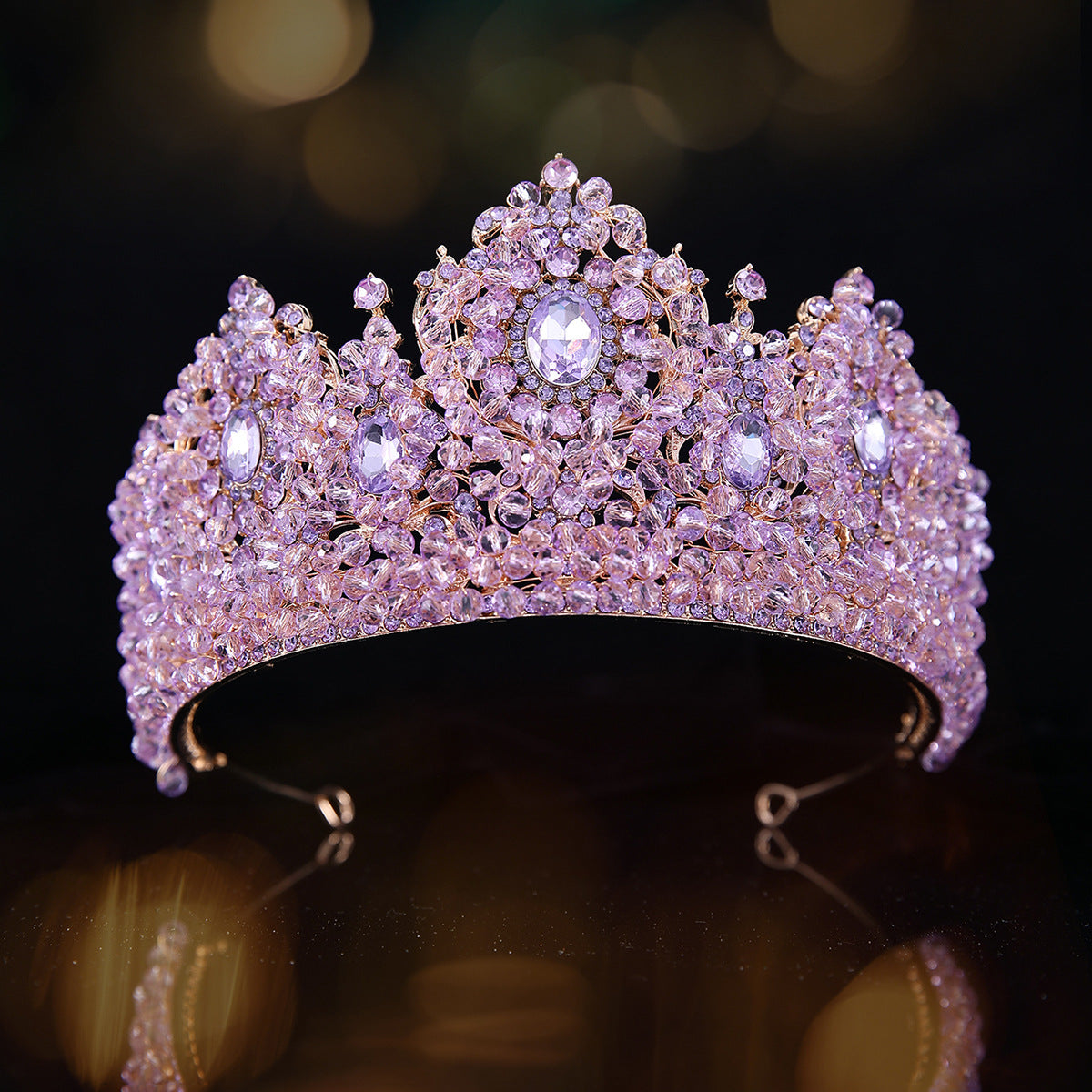 Princess Crystal Crown for Wedding,Quinceanera,Birthday,Prom