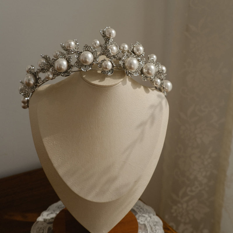 Timeless Pearl Crown Hairband for Wedding,Birthday,Coming of age,Photoshootes