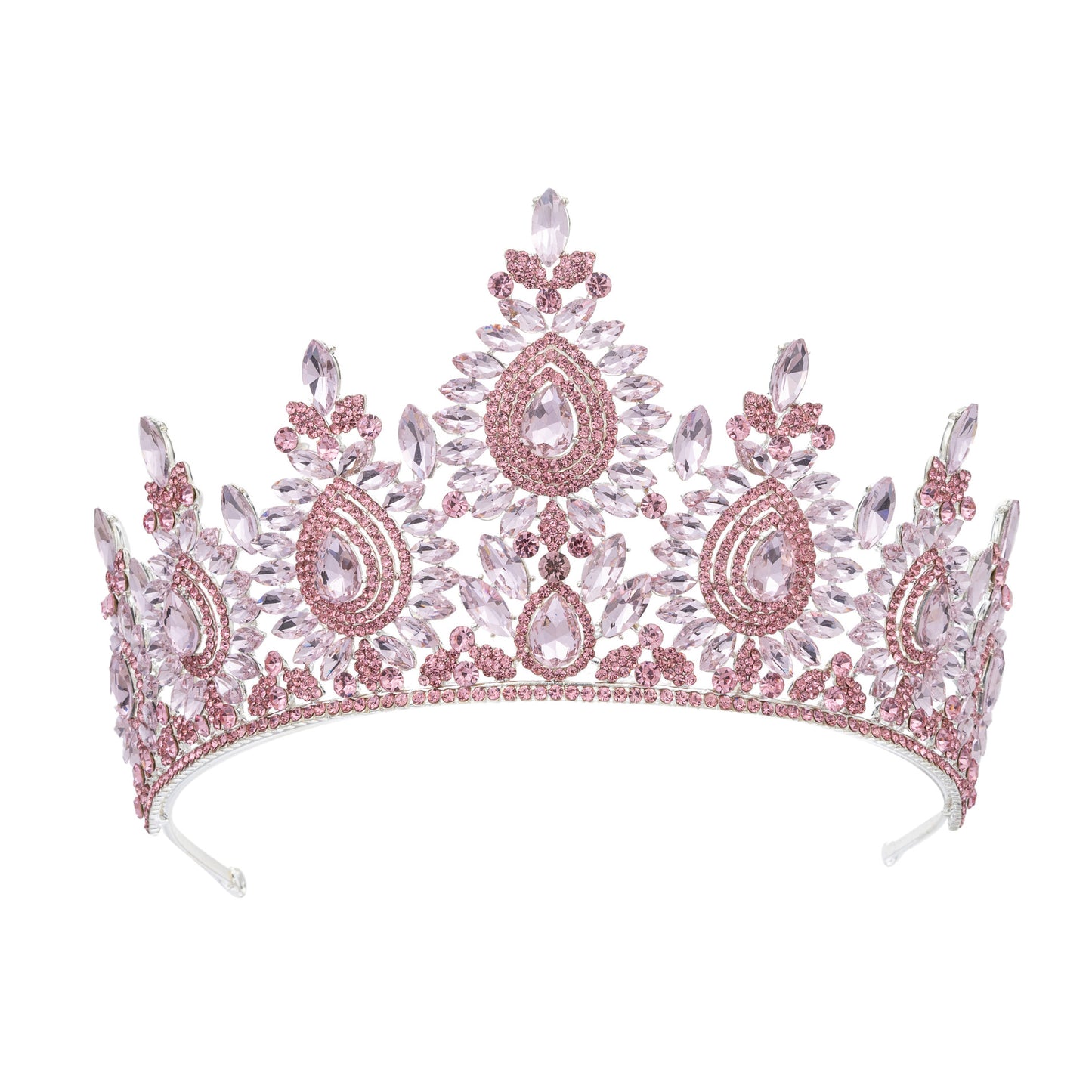 Luxury Baroque Rhinestone Crown Tiaras for Wedding,Quinceanera,Birthday,Sweet 16 age Party