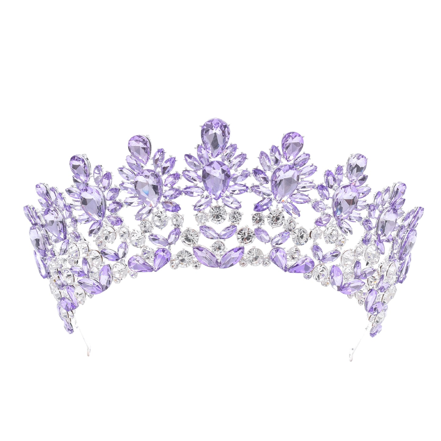 Wedding Baroque Tiara Rhinestone Princess Crowns for Sweet 16 Birthday Quinceanera