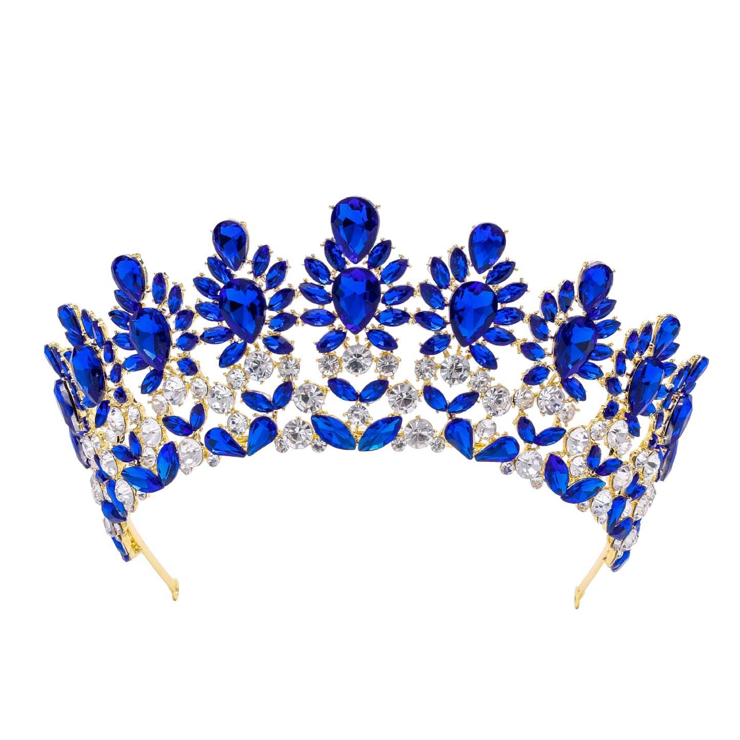 Wedding Baroque Tiara Rhinestone Princess Crowns for Sweet 16 Birthday Quinceanera