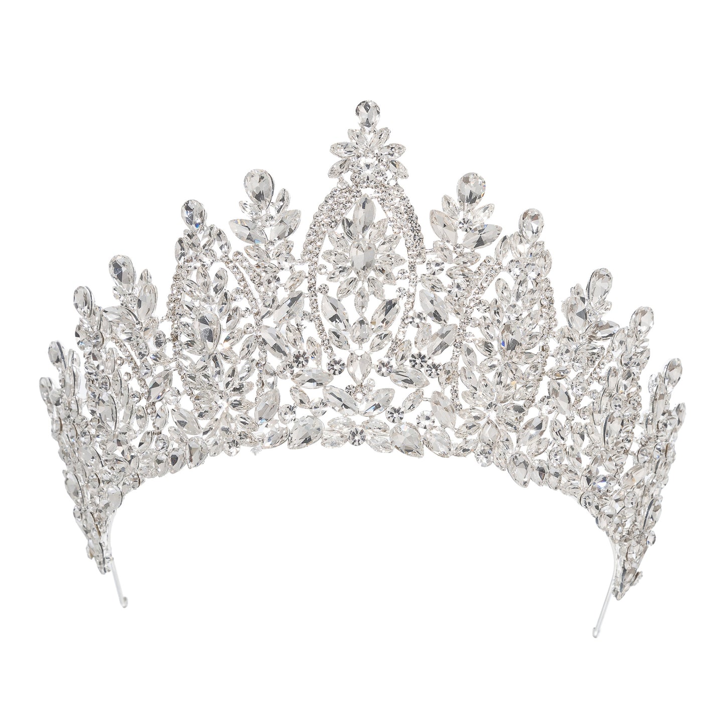 Vintage Rhinestone Crown Tiara Wedding Hair Accessories Princess Head Jewelry
