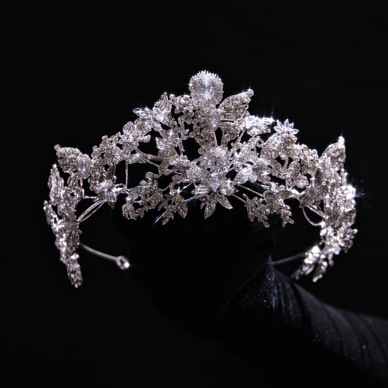 Glamorous Crystal Tiara Hairband – Sparkling Bridal Crown for Weddings, Parties & Special Occasions