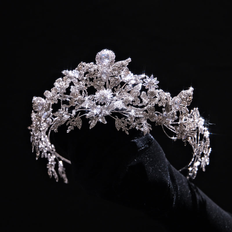 Glamorous Crystal Tiara Hairband – Sparkling Bridal Crown for Weddings, Parties & Special Occasions