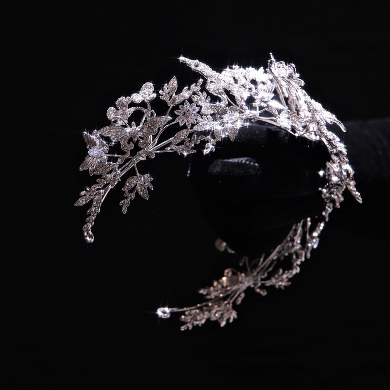 Glamorous Crystal Tiara Hairband – Sparkling Bridal Crown for Weddings, Parties & Special Occasions