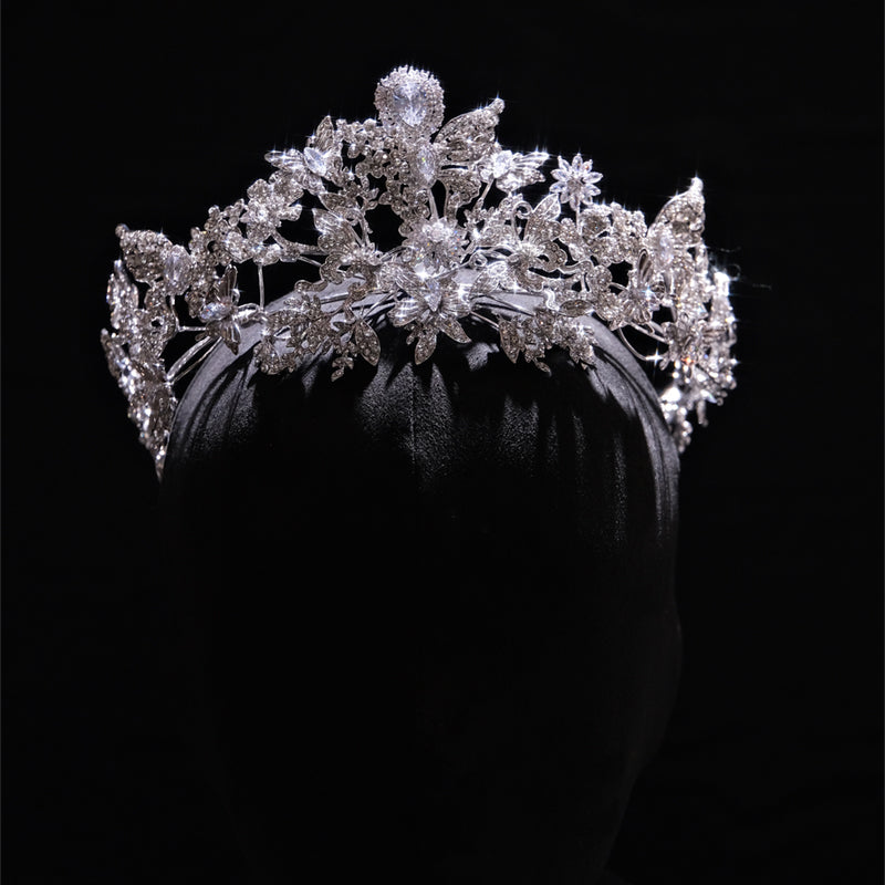 Glamorous Crystal Tiara Hairband – Sparkling Bridal Crown for Weddings, Parties & Special Occasions
