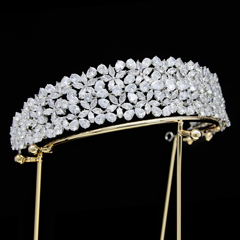 Glamorous Zircon Headband Bridal Crown Hairband Accessories for Weddings, Parties & Special Occasions