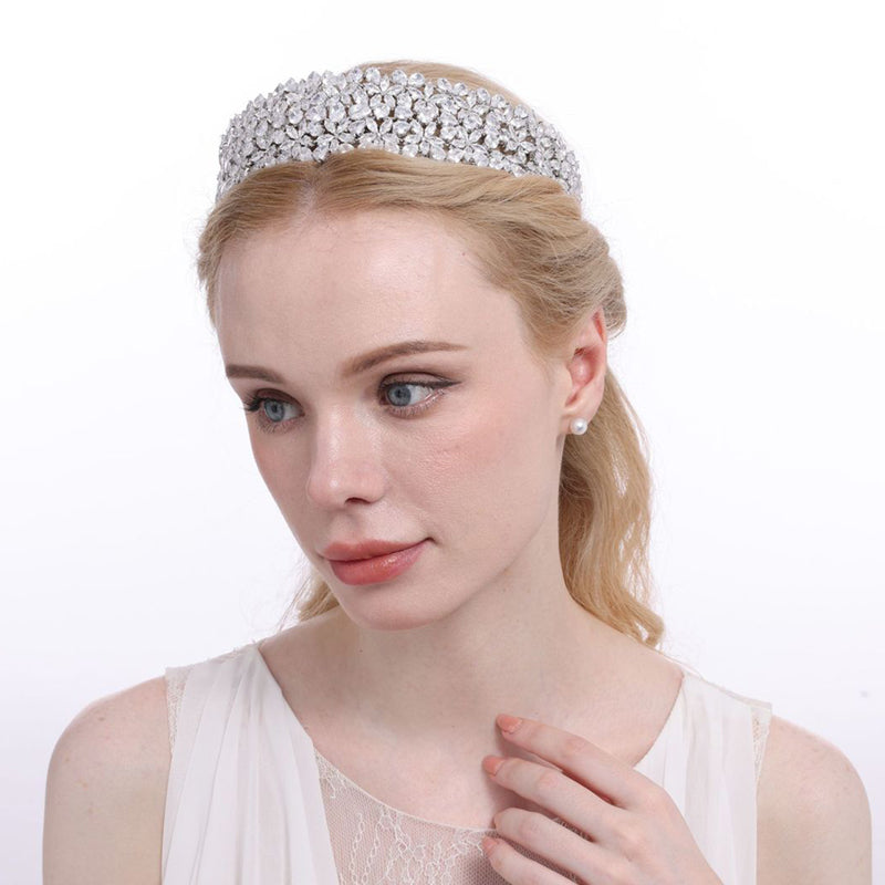 Glamorous Zircon Headband Bridal Crown Hairband Accessories for Weddings, Parties & Special Occasions